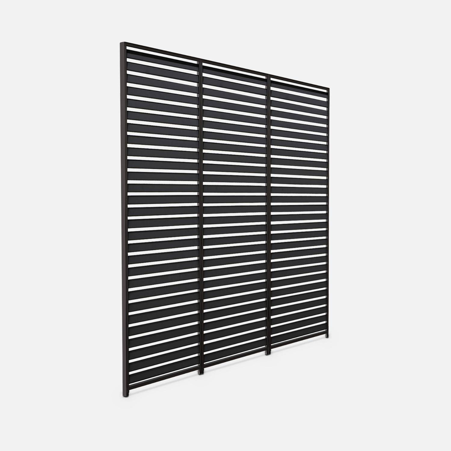 130cm aluminium shutters for triomphe louvered pergola, Shutter, Anthracite, 123x6x238 cm Photo8