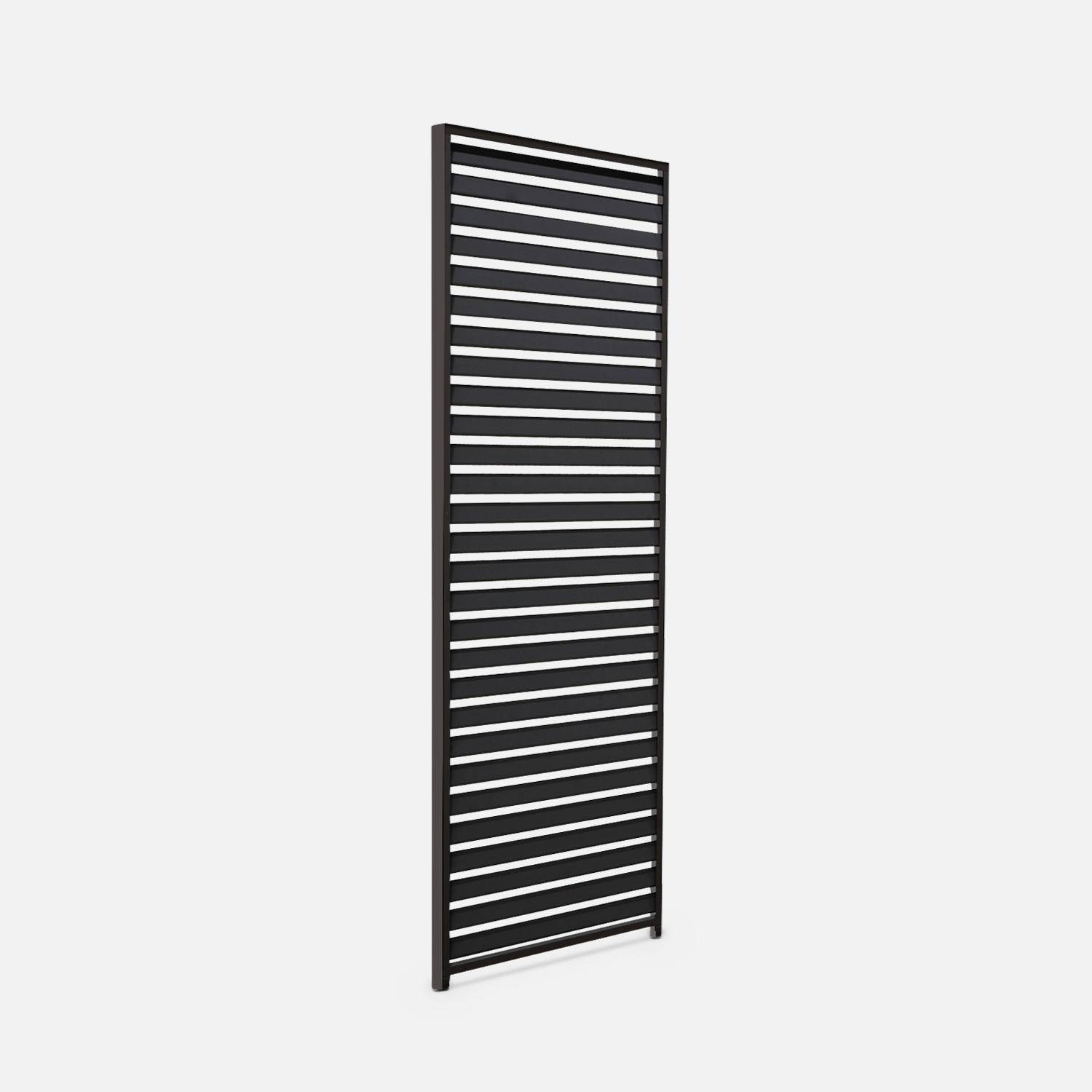 130cm aluminium shutters for triomphe louvered pergola, Shutter, Anthracite, 123x6x238 cm Photo7