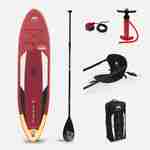 Stand Up Paddle Gonflable – Atlas 12' - avec pompe haute pression, pagaie, leash et sac de rangement inclus + Siège de kayak Photo1