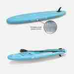 Pack stand up paddle gonflable Vapor 10'4" avec pompe haute pression double action, pagaie, leash et sac de rangement + Siège de kayak Photo2