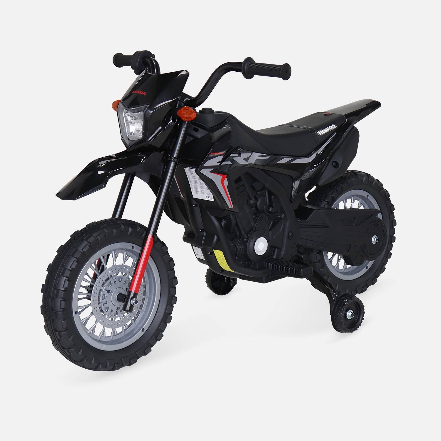 Elektro-Motorrad Kind Honda 6V, schwarz, 1 Sitzplatz | sweeek