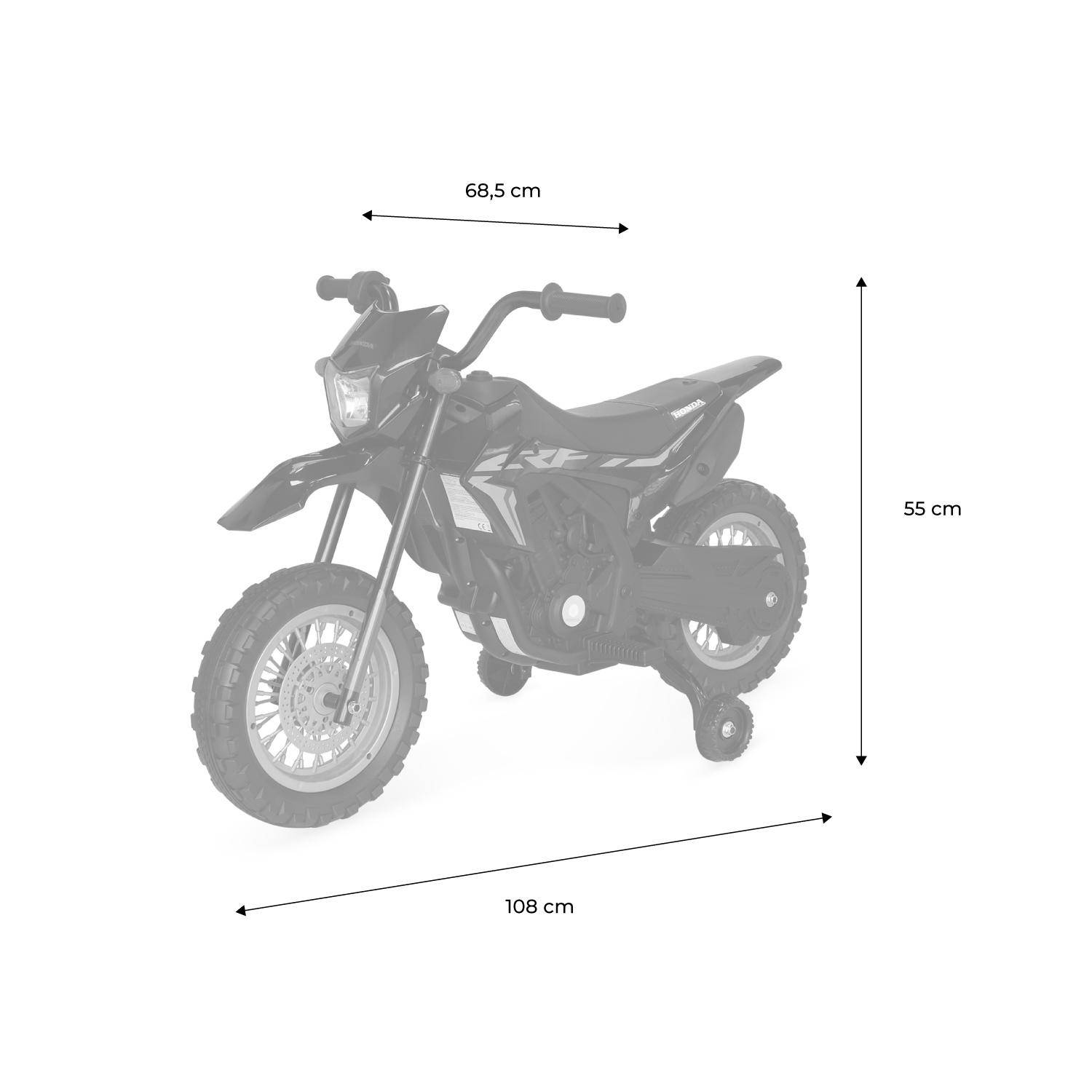 Moto elettrica per bambini Honda 6V, posto, Nero