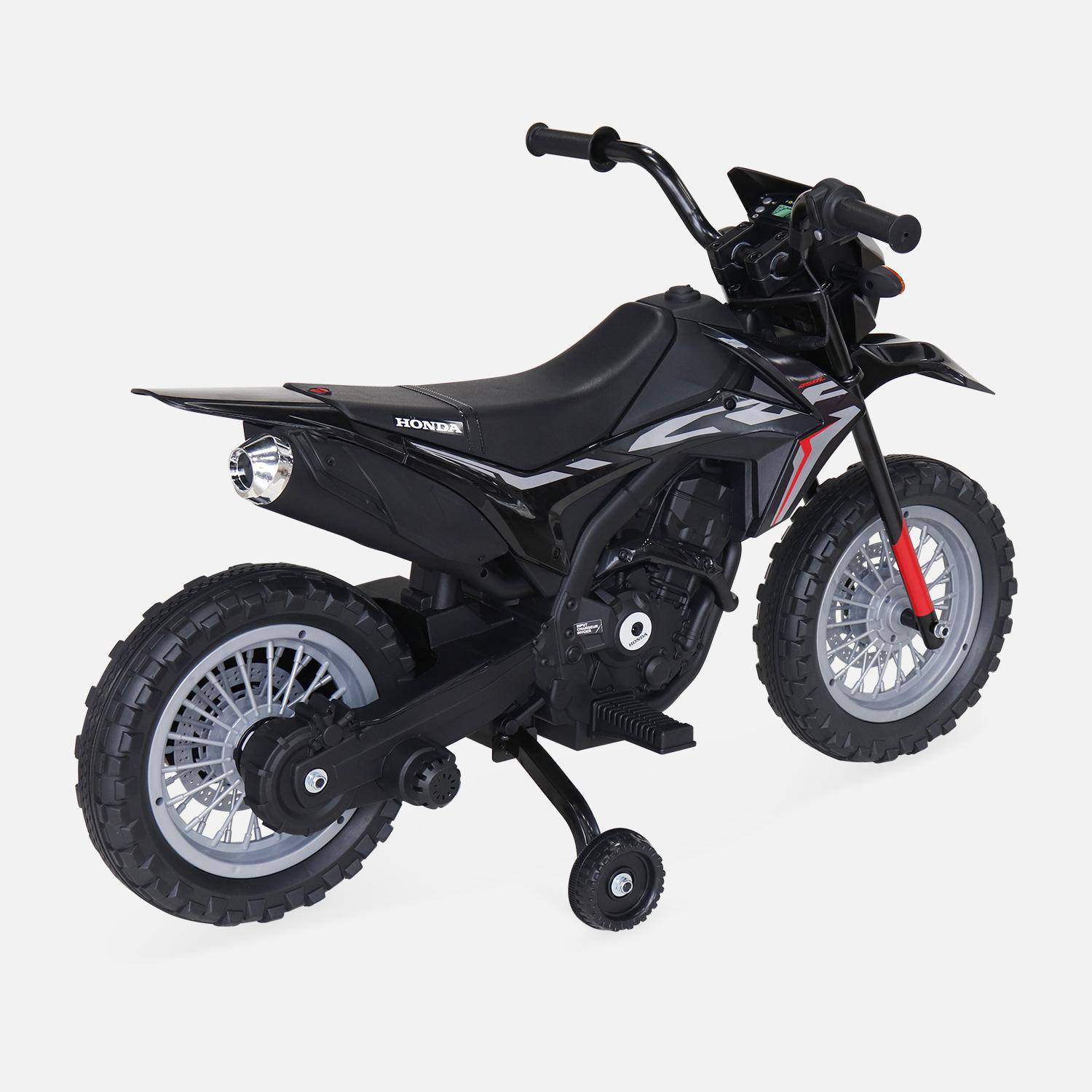 Moto électrique enfant Honda 6V, noire, 1 place,sweeek,Photo3