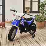 Moto électrique enfant Honda 6V, bleue, 1 place Photo1