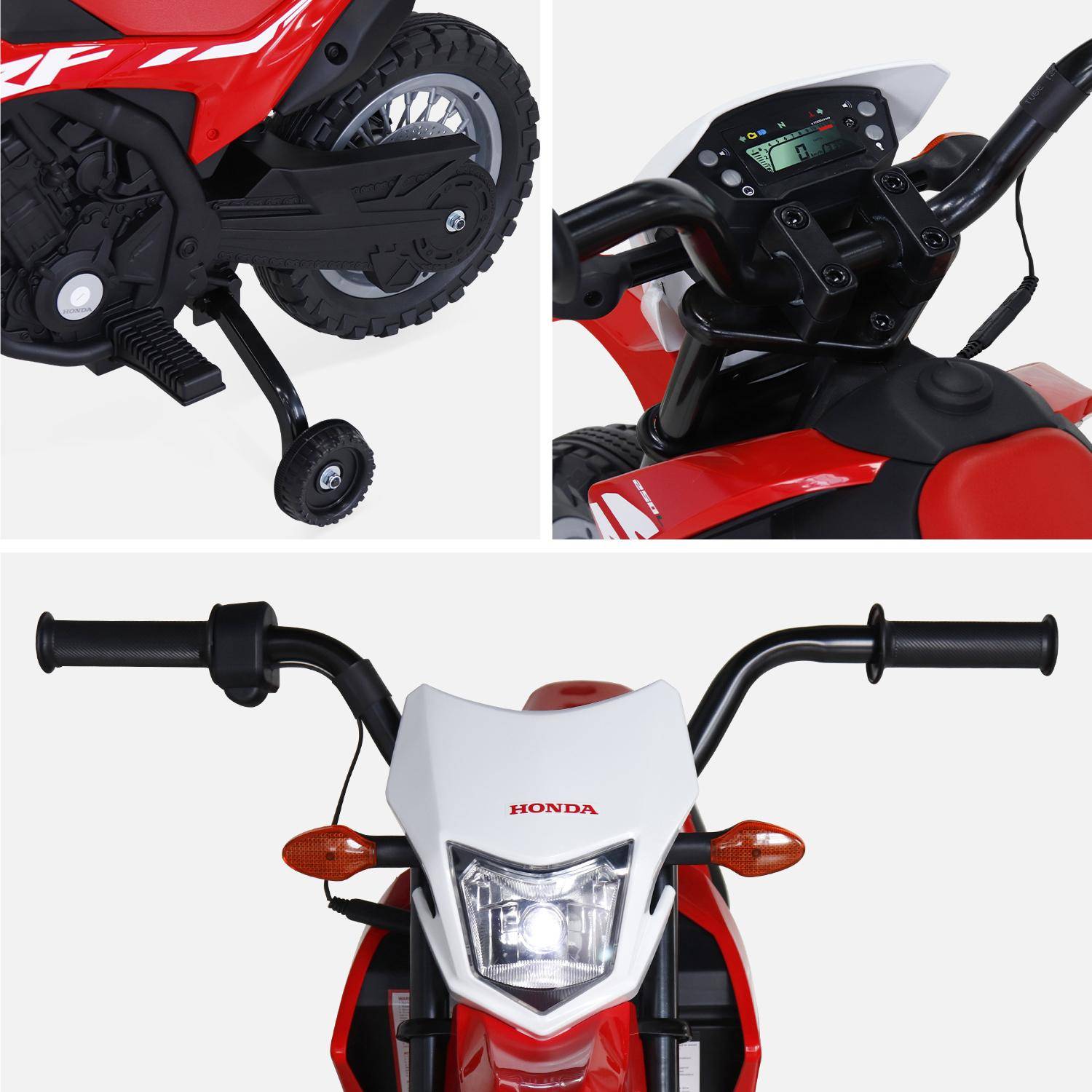Moto électrique enfant Honda 6V, rouge, 1 place,sweeek,Photo5