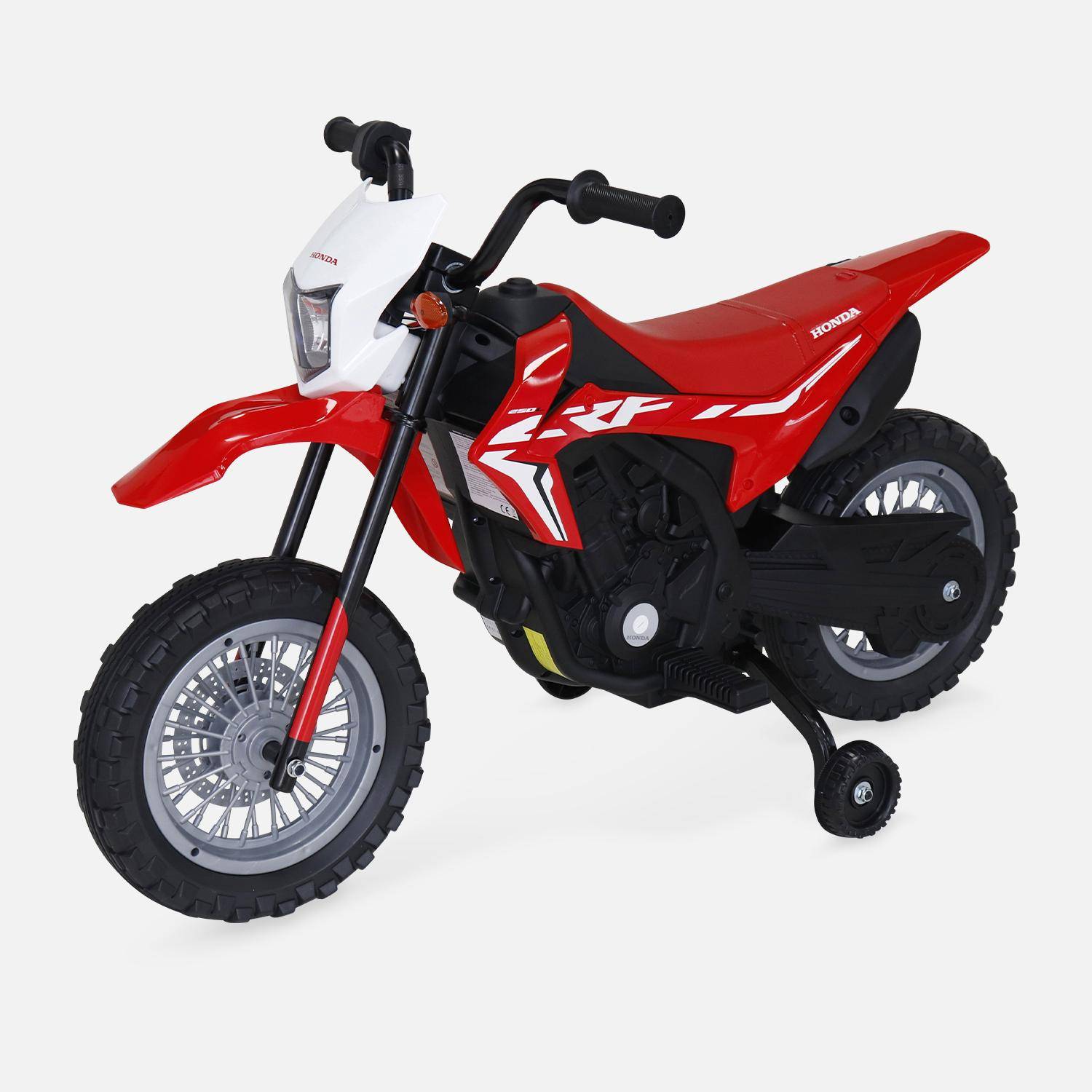 Moto électrique enfant Honda 6V, rouge, 1 place,sweeek,Photo3