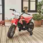 Moto électrique enfant Honda 6V, rouge, 1 place Photo1