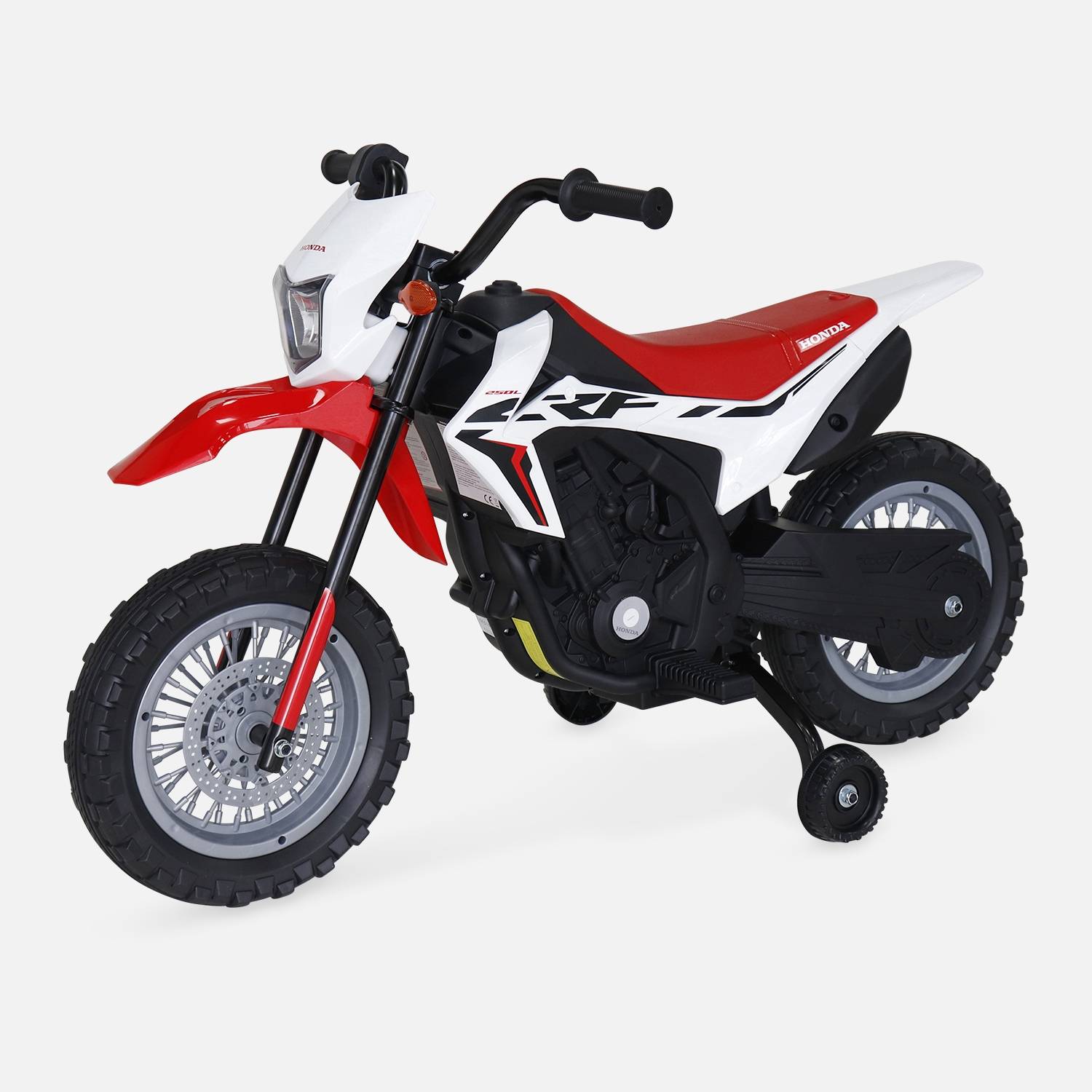 Elektro-Motorrad Kind Honda 6V, weiß, 1 Sitzplatz | sweeek