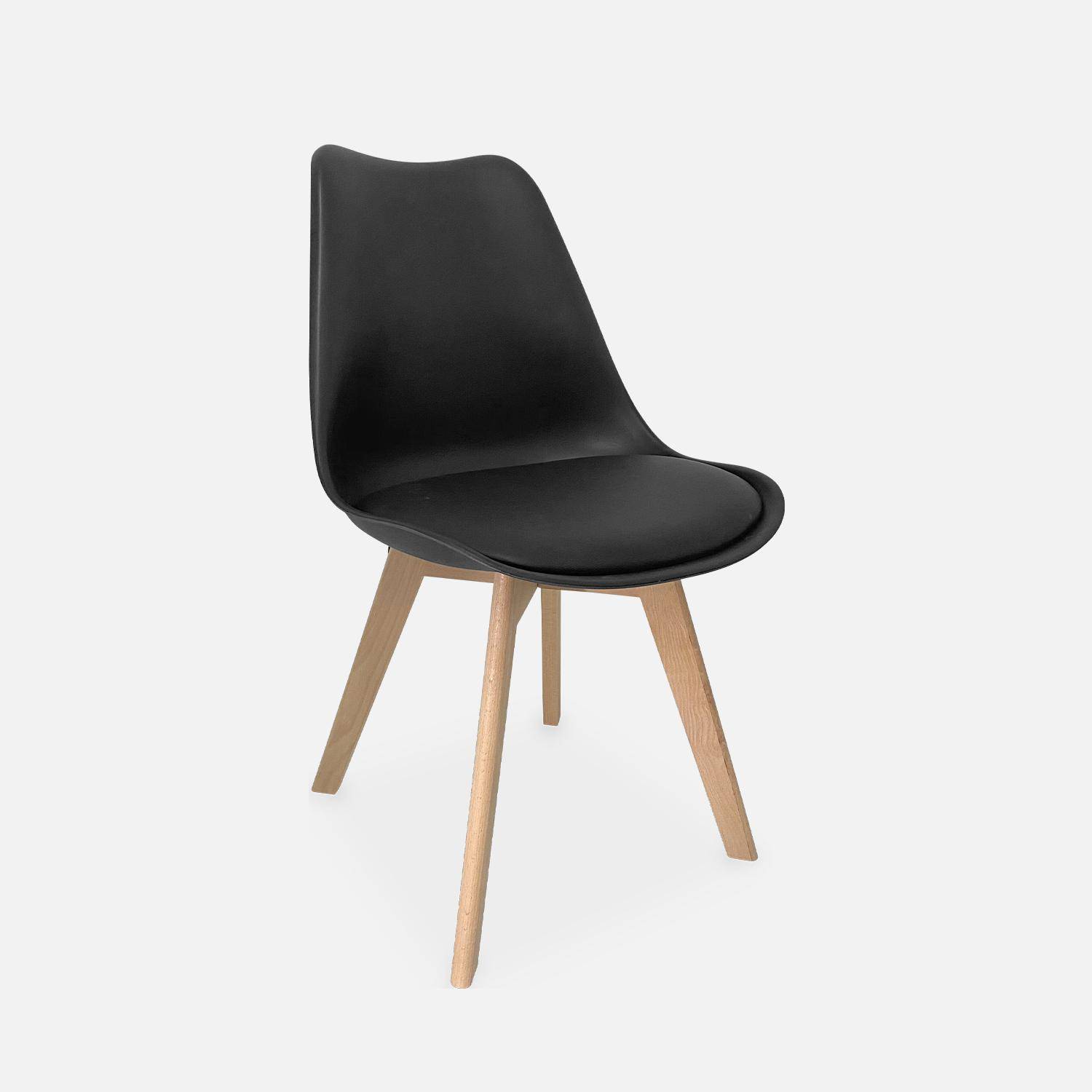 Black deals scandi chair