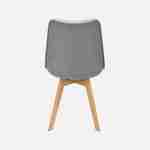 Pair of scandi-style dining chairs, grey, L49xD55xH81cm, NILS Photo3