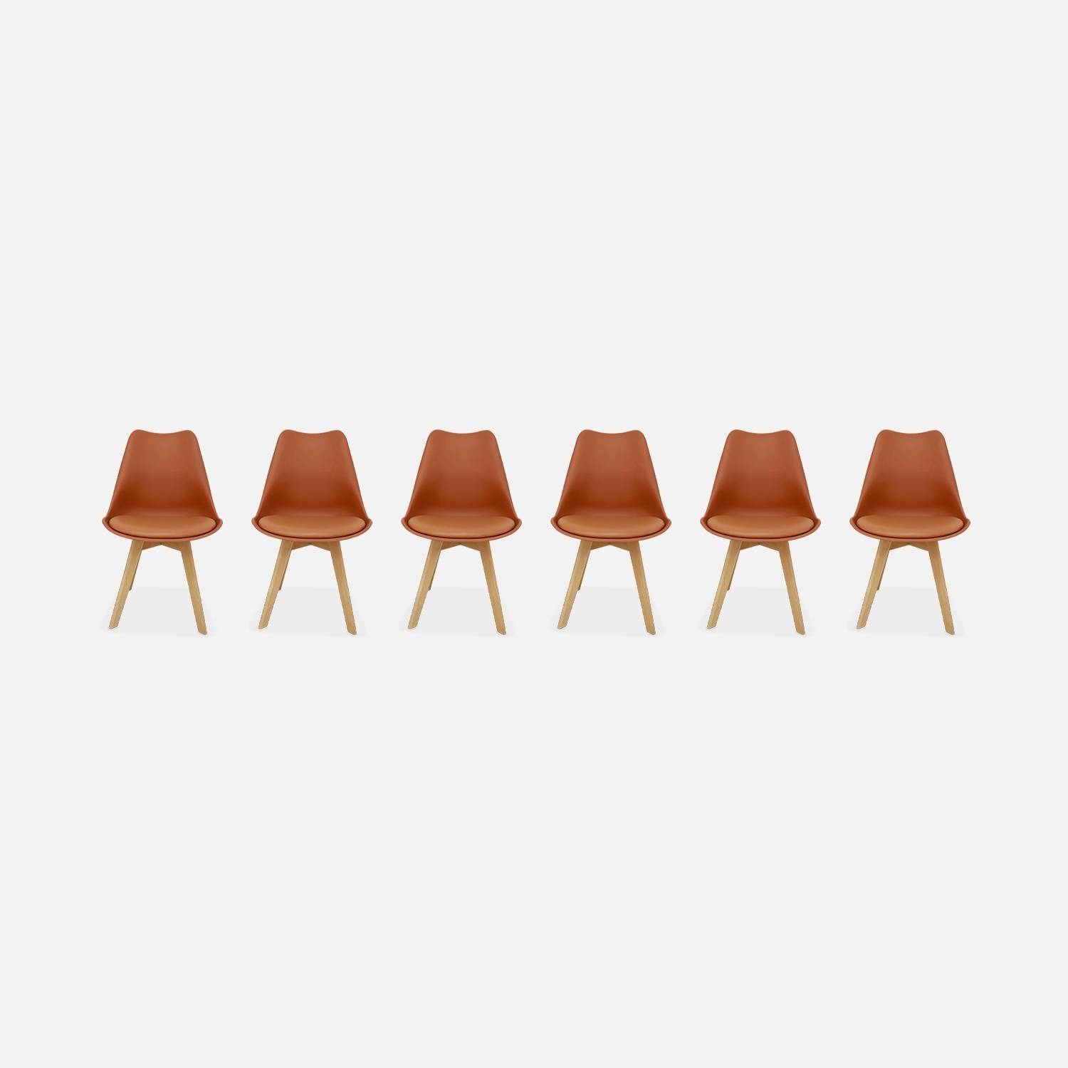 Set van 6 Scandinavische terracotta
