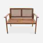 2-seater wooden bench, 113x66x86cm , Manabi Photo5