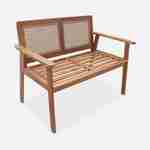 2-seater wooden bench, 113x66x86cm , Manabi Photo4