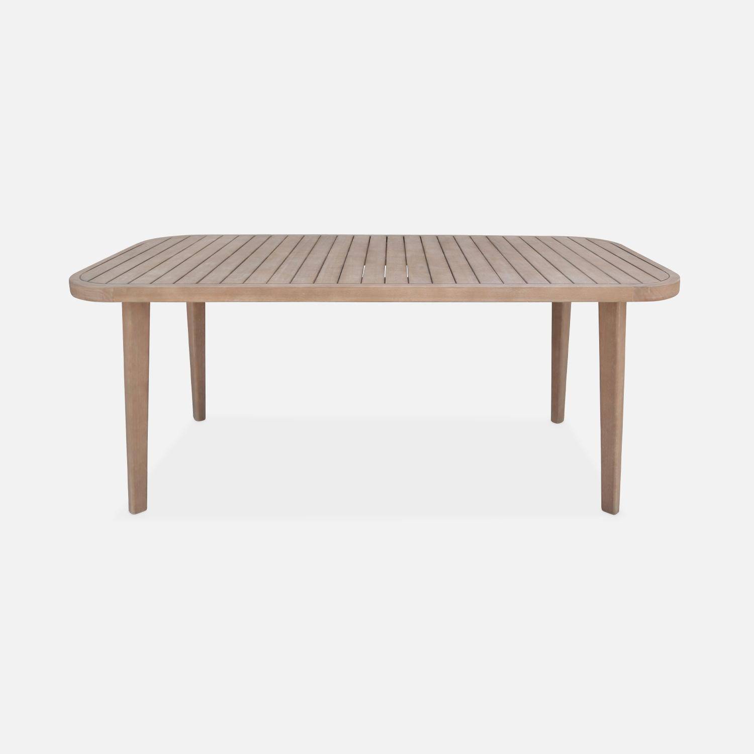 Gartentisch 180 cm aus-Eukalyptusholz, 6 Personen, für innen / außen - Osorno,sweeek,Photo7