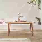 Table de jardin en bois d'eucalyptus FSC, 6 places intérieur / extérieur  Photo1