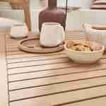 Conjunto de muebles de jardín en madera de acacia FSC y cuerdas beige, 4 plazas,  Photo5