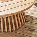 Tavolino da giardino in legno di acacia, interno/esterno Ø80cm Photo5