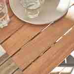 Tavolino in legno per balcone, quadrato, pieghevole, regolabile in altezza Photo3