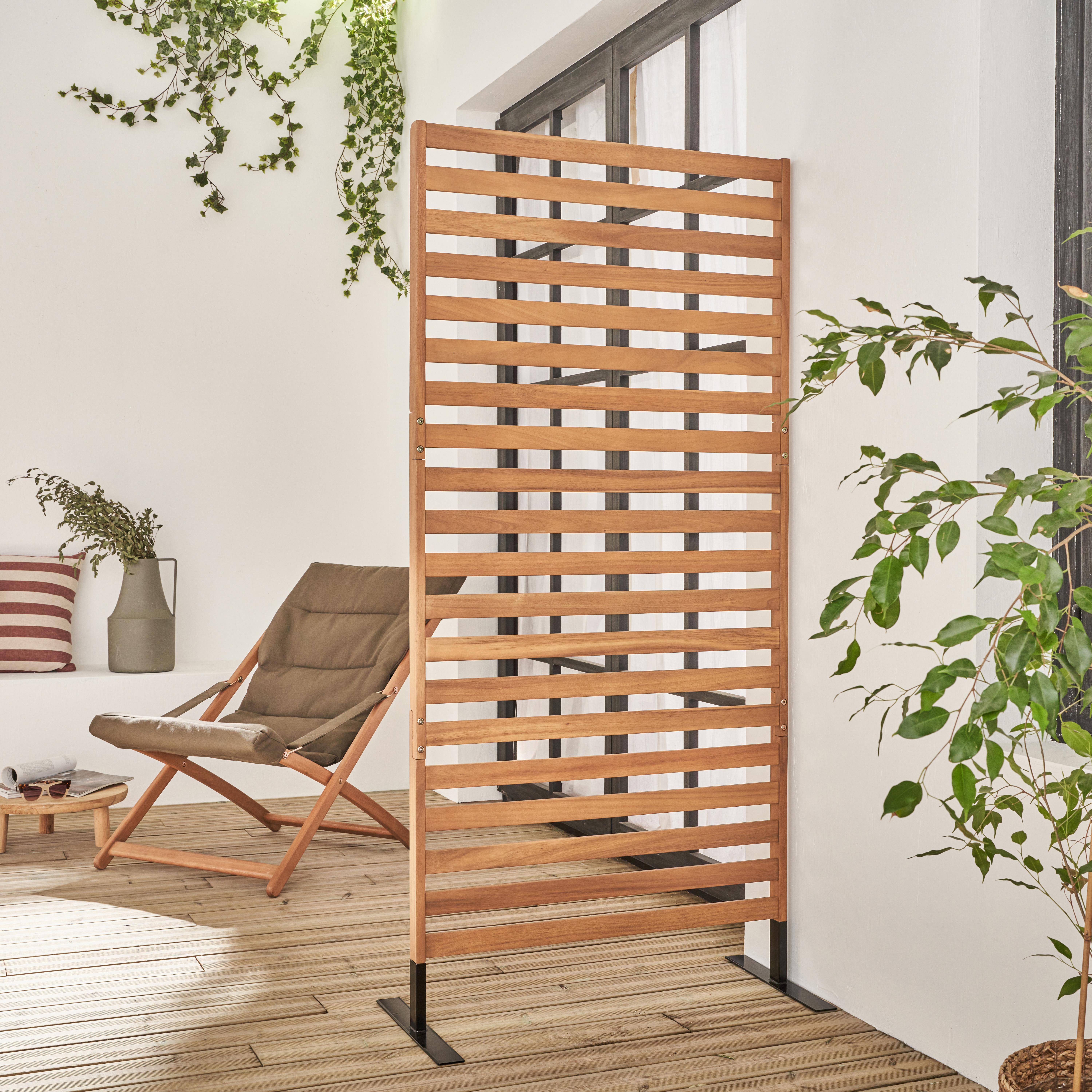 Outdoor wooden screen, 80cm, indoor/outdoor,sweeek,Photo1