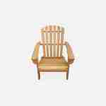 Adirondack acacia wood armchair for children, light teak colour Photo5