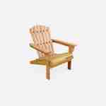 Adirondack acacia wood armchair for children, light teak colour Photo4