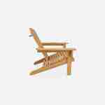 Adirondack acacia wood armchair for children, light teak colour Photo6