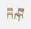  Conjunto de 2 cadeiras de madeira para crianças, verdete I sweeek