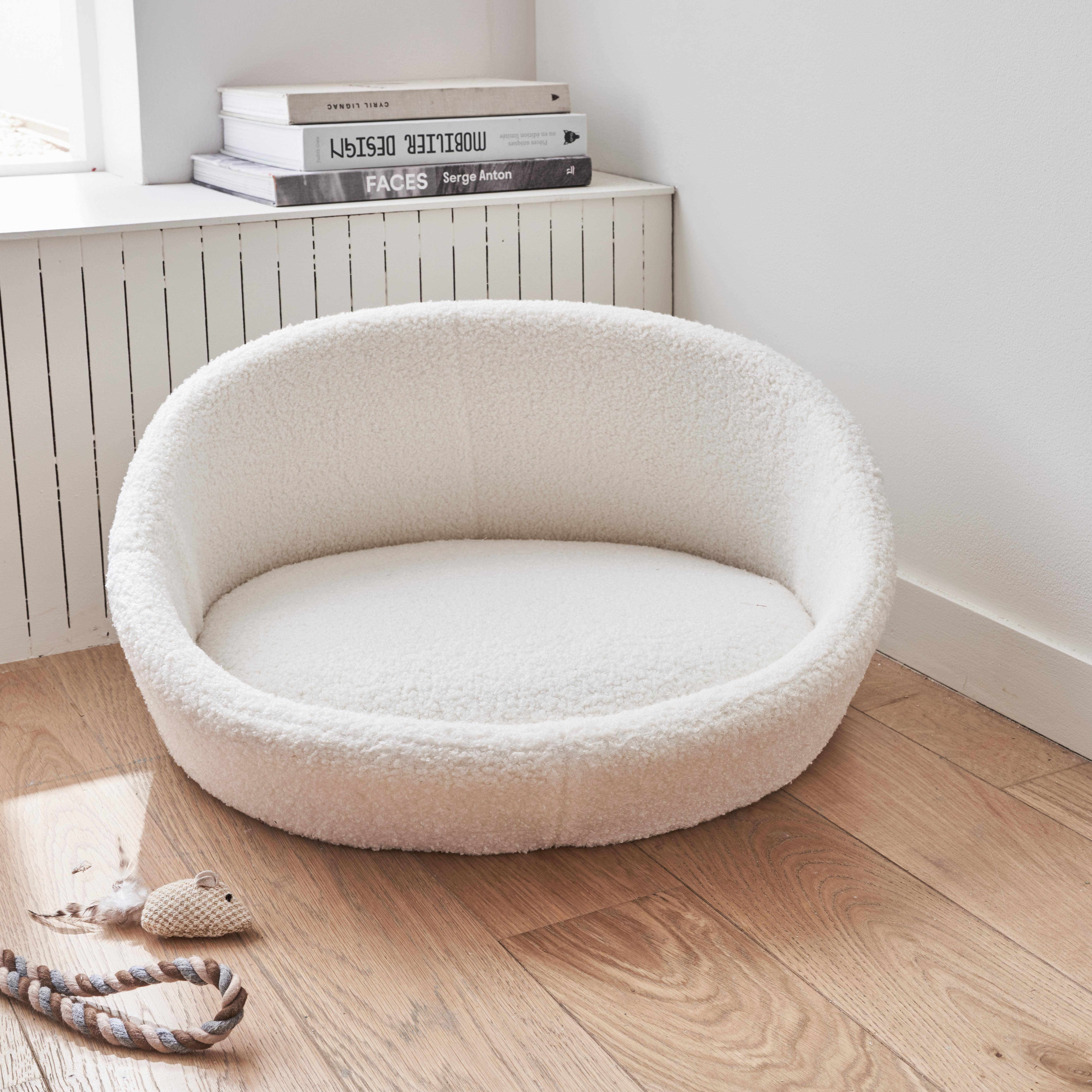 Panier pour chien et chat lit pour animaux, bouclette | sweeek