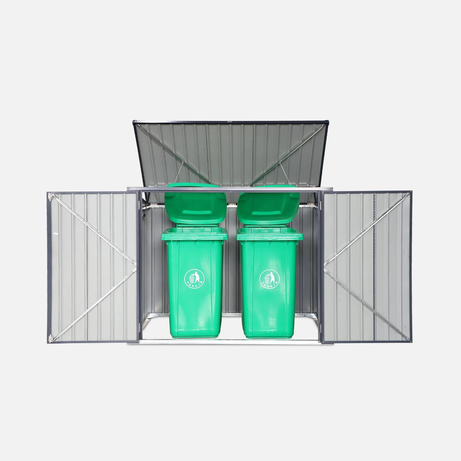 Mülltonnenbox Farbe Anthrazitgrau, 1,75m²,sweeek,Photo3