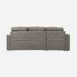 3-seater reversible brown corner sofa bed with storage box, brown, L219xD81xH68cm, IDA Photo6
