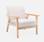 Scandi-style armchair, 64x69.5x73cm, Beige | sweeek