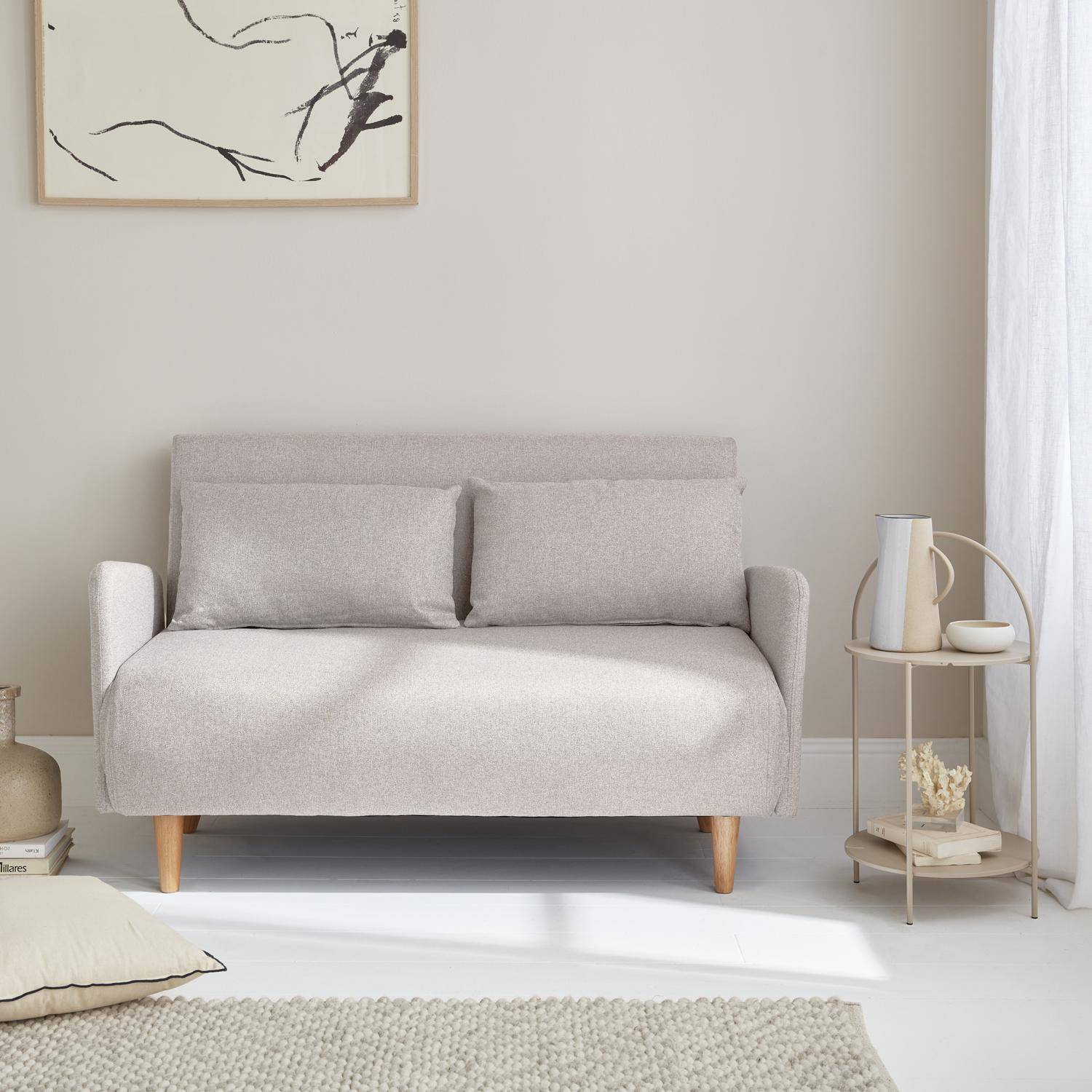 Beige store convertible sofa