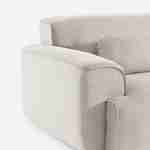  3-Seater corduroy velvet Sofa 230cm, deep seat, cushions provided and removable, beige Photo8