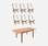 Conjunto de muebles de jardín de madera extensible, antracita  | sweeek