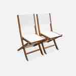 Conjunto de muebles de jardín de madera Almería, antracita, mesa rectangular 120-180cm, 6 sillas de eucalipto FSC y textilene Photo2