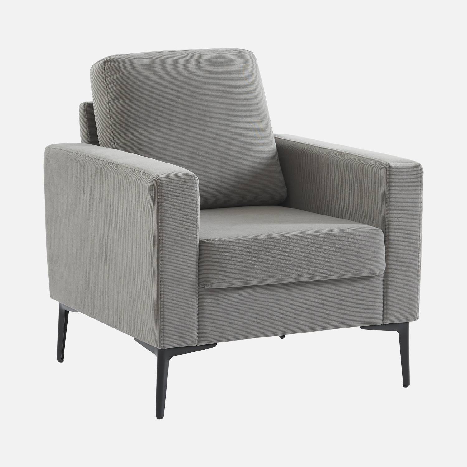 2-Sitzer-Sofa mit Cordbezug in sweeek beige 