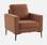 Terracotta corduroy fauteuil | sweeek