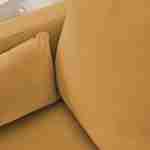 Sofa mit ockerfarbenem Cordbezug - Bjorn - Fixes 2-Sitzer-Sofa, gerade, Metallfüße  Photo3