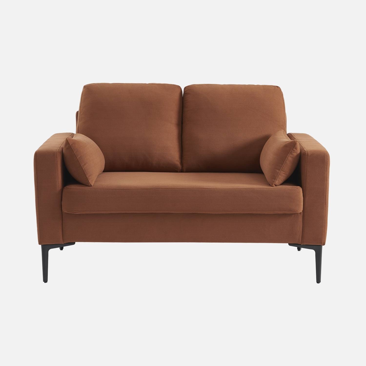 Terracotta corduroy bank, 2-zits