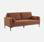 3-Sitzer-Sofa Cordbezug in terrakotta  | sweeek