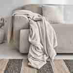 Fleece deken, beige, Laponie, 130 x 160cm Photo1