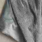 Plaid fausse fourrure gris foncé poil long doublure polaire 130 x 160cm - LAPONIE Photo2
