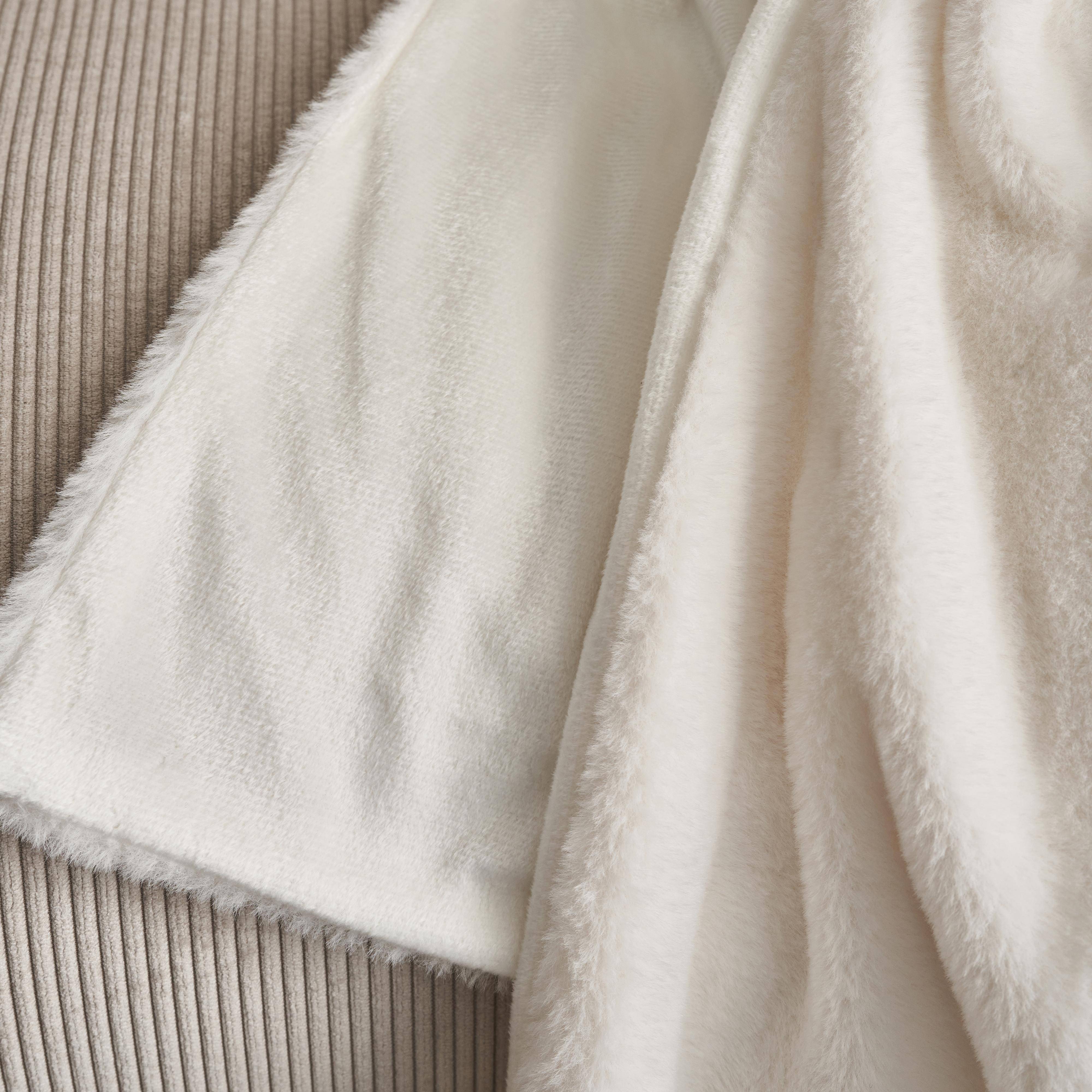 Fleece deken, wit, Laponie, 130 x 160cm Photo2