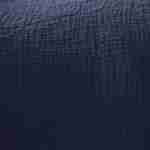 Set de 2 rideaux en gaze de coton bleu marine, tissu gaufré, 2x 135x240cm avec œillets  Photo2