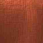 2er Set Vorhänge aus ockerfarbener Baumwollgaze, strukturiertes Gewebe, 2x 135x240cm mit Ösen Photo2