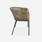 Set of 4 metal and rope garden chairs, Santos, Beige, 56.5x59x79 cm Photo6 Set of 4 metal and rope garden chairs, Santos, Beige, 56.5x59x79 cm Photo6