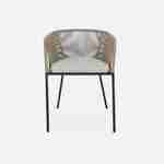 Set of 4 metal and rope garden chairs, Santos, Beige, 56.5x59x79 cm Photo4 Set of 4 metal and rope garden chairs, Santos, Beige, 56.5x59x79 cm Photo4