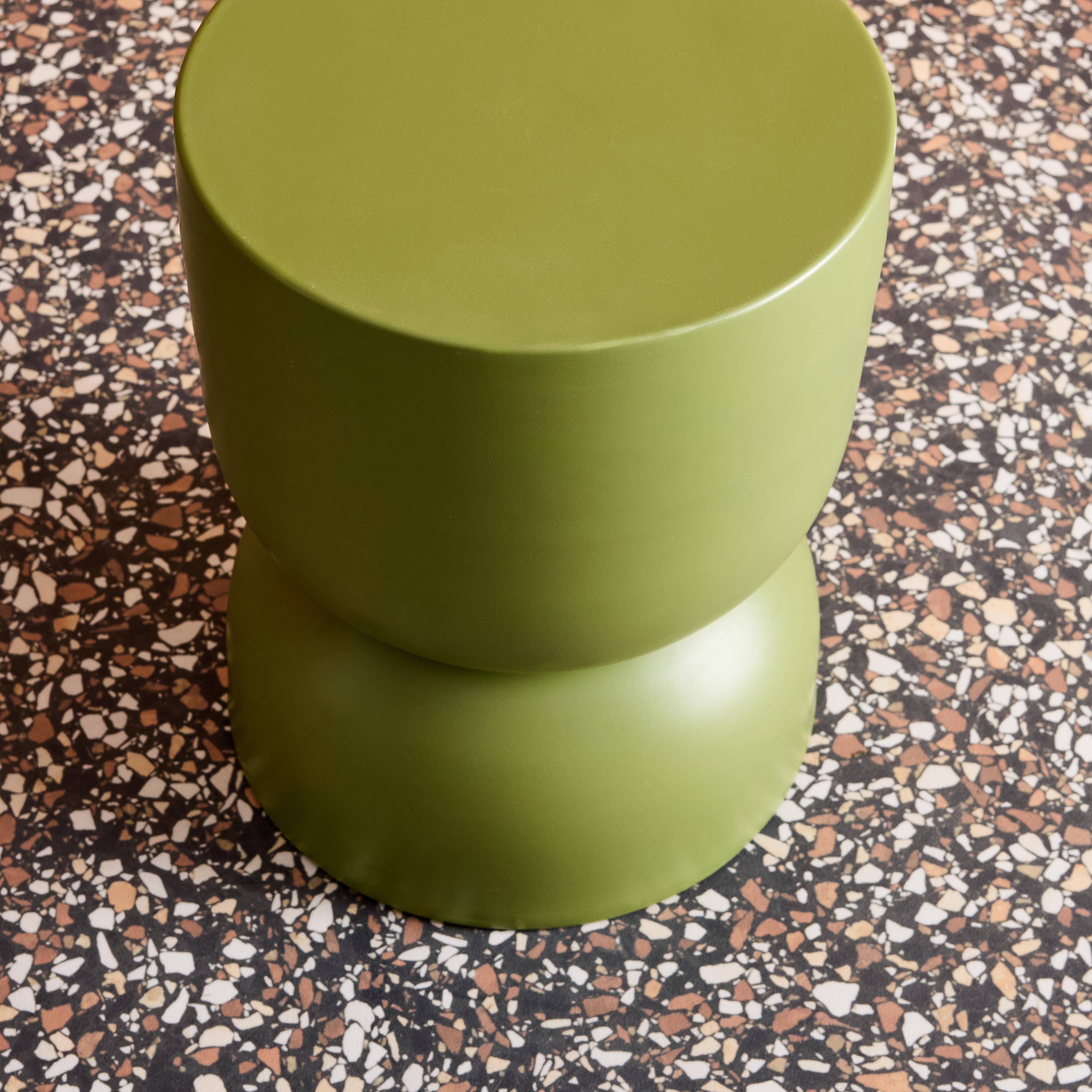 Beistelltisch, Sofaende, Nachttisch aus Metall, khaki, Madi Ø32 x H 42cm Photo4