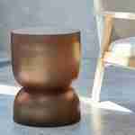 End Table, Side Table, Bedside Table in Metal, Ø32 x H 42cm, terracotta Photo1