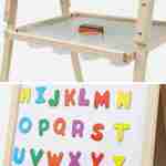 Tableau double face en bois FSC pour enfant, craie et tableau blanc avec accessoires fournis Photo7